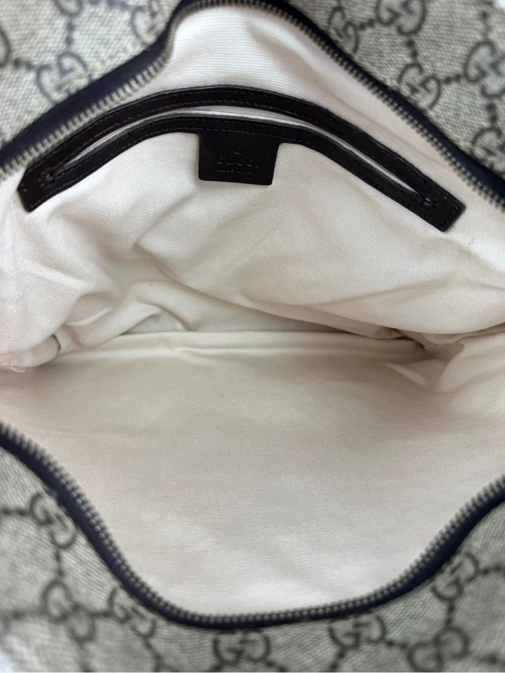 Gucci Flat GG Supreme Brown GG Canvas Crossbody Bag